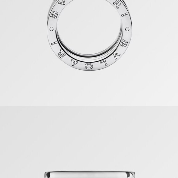 Bvlgari B.zero1 Four-Band Ring 18kt White Gold Size 50 - Picture 4 of 10